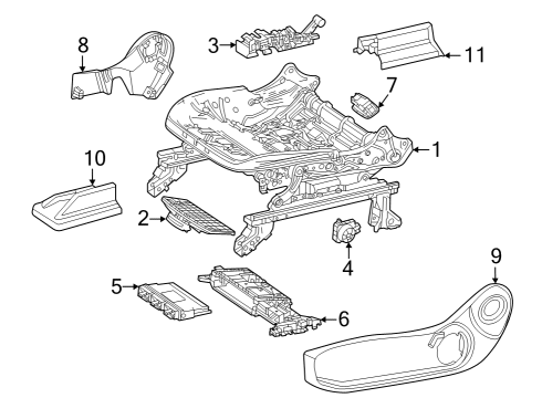 2023 Mercedes-Benz EQB 350 Tracks & Components Diagram