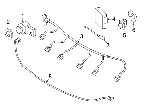 2016 Mercedes-Benz S550 Parking Aid Diagram 9