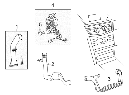 2013 Mercedes-Benz C350 Ducts Diagram 2