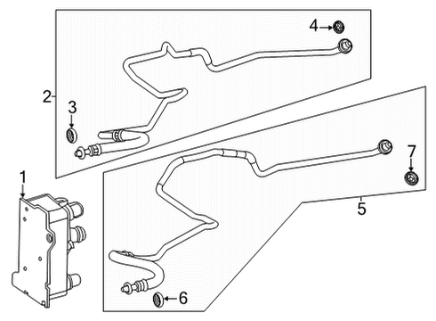 2023 Mercedes-Benz GLE580 Trans Oil Cooler Diagram 1