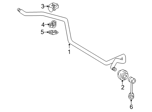 1999 Mercedes-Benz E300 Stabilizer Bar & Components - Front Diagram 2