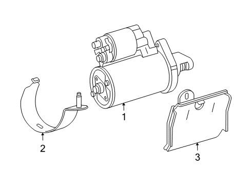 2003 Mercedes-Benz CLK500 Starter Diagram