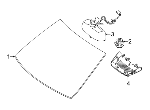 Windshield Diagram for 292-670-02-00