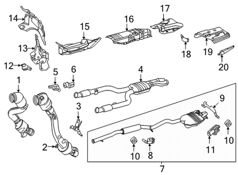 Heat Shield Diagram for 223-682-15-00