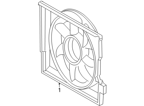 2011 Mercedes-Benz E550 Cooling System, Radiator, Water Pump, Cooling Fan Diagram 2