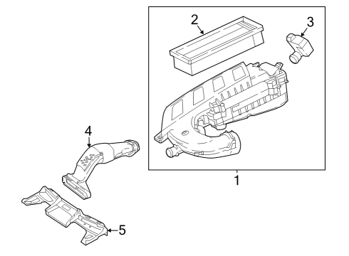 2021 Mercedes-Benz S580 Air Intake Diagram