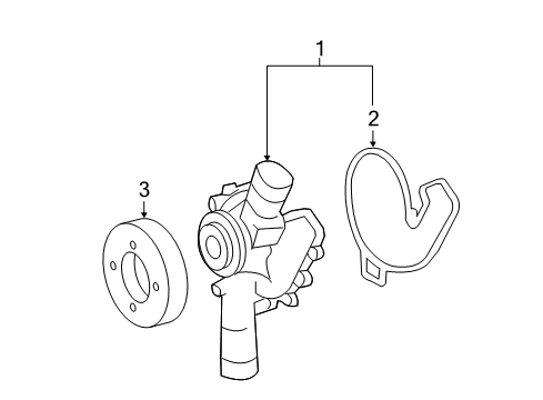 2009 Mercedes-Benz SL63 AMG Water Pump