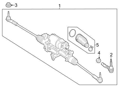 2024 Mercedes-Benz EQS 450+ SUV Steering Gear & Linkage Diagram 2