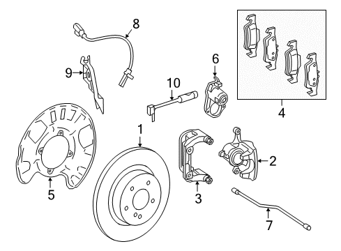 2017 Mercedes-Benz GLE63 AMG S Anti-Lock Brakes Diagram 6