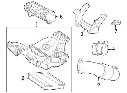 2023 Mercedes-Benz Sprinter 2500 Filters Diagram 2