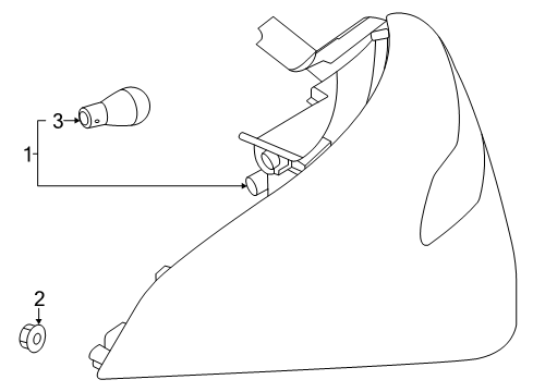 2020 Mercedes-Benz CLA250 Bulbs Diagram