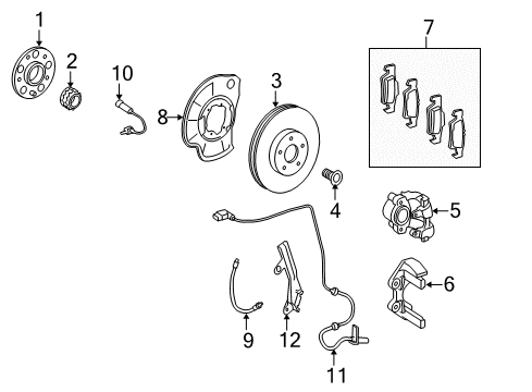 2010 Mercedes-Benz S400 Rear Brakes Diagram