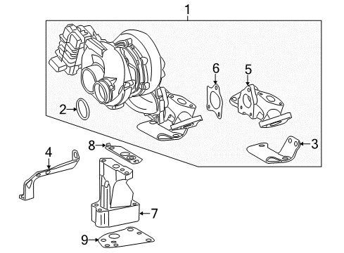 2018 Mercedes-Benz Sprinter 2500 Turbocharger, Engine Diagram