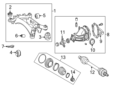 Differential Assembly Diagram for 204-350-05-14-80