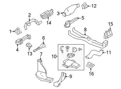 2011 Mercedes-Benz S400 Ducts Diagram