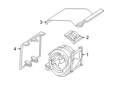 2005 Mercedes-Benz CLK320 Blower Motor & Fan