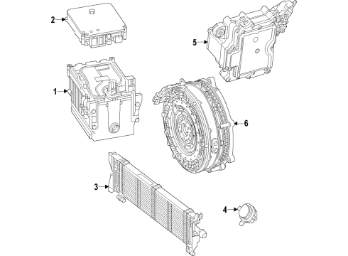 2020 Mercedes-Benz CLS53 AMG Hybrid Components, Battery, Cooling System Diagram