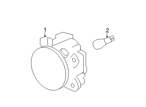 2011 Mercedes-Benz SL65 AMG Fog Lamps Diagram