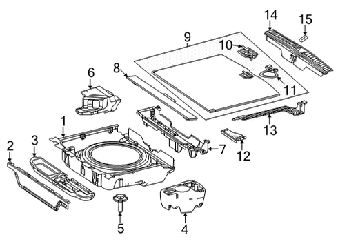 2023 Mercedes-Benz GLE63 AMG S Interior Trim - Rear Body Diagram 2