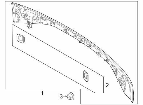 2023 Mercedes-Benz EQE 500 SUV Tail Lamps Diagram 2