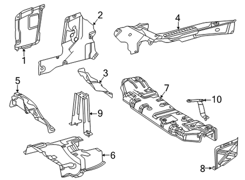 Heat Shield Diagram for 167-682-08-04