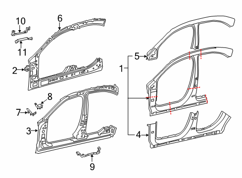 2022 Mercedes-Benz A220 Aperture Panel Diagram