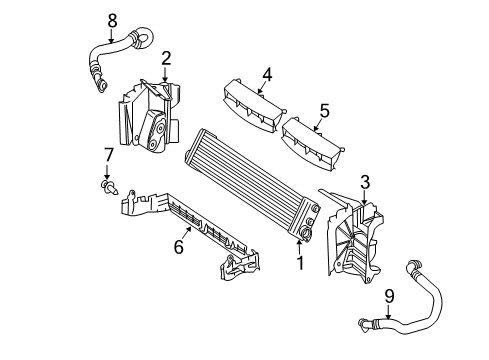 2007 Mercedes-Benz E63 AMG Trans Oil Cooler