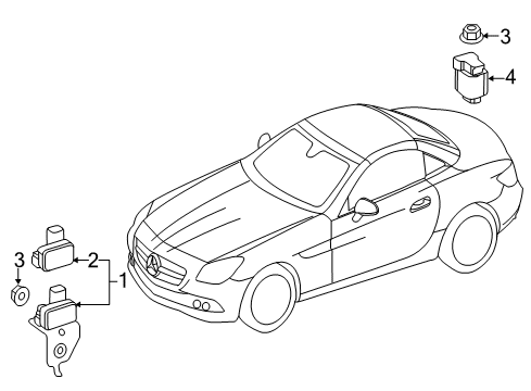 2016 Mercedes-Benz SLK55 AMG Stability Control Diagram 1