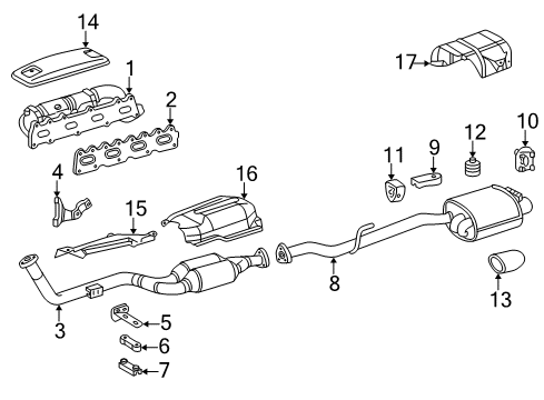 2002 Mercedes-Benz SLK230 Exhaust Components