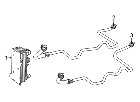 2022 Mercedes-Benz GLC43 AMG Trans Oil Cooler Diagram 3