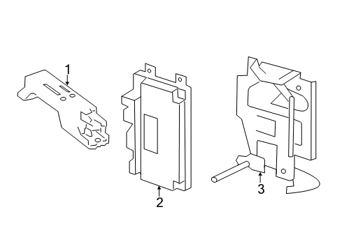 2016 Mercedes-Benz E550 Keyless Entry Components Diagram