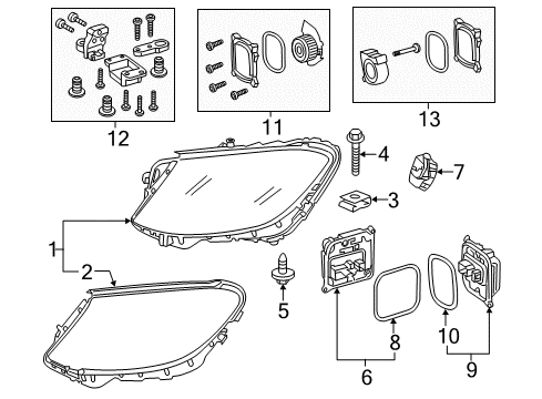 2019 Mercedes-Benz S65 AMG Headlamps, Electrical Diagram 1