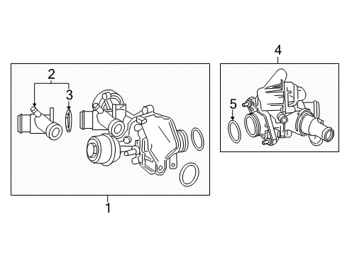 2015 Mercedes-Benz CLA250 Water Pump Diagram