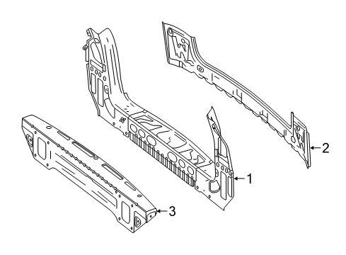 2017 Mercedes-Benz GLE400 Rear Body Diagram