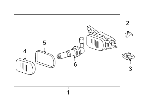 2005 Mercedes-Benz CLK55 AMG Bulbs Diagram 5