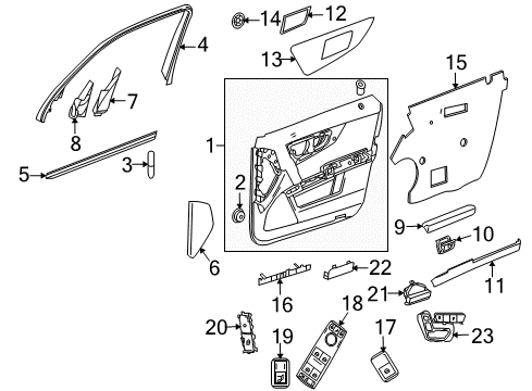 Armrest Diagram for 204-720-05-28-7L30