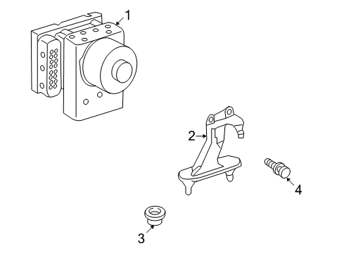 2009 Mercedes-Benz SLK350 Anti-Lock Brakes Diagram 2