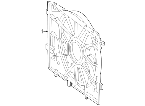 2023 Mercedes-Benz EQE 350+ Cooling Fan