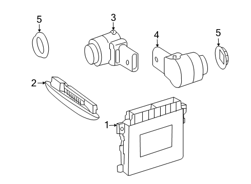 2007 Mercedes-Benz CL550 Electrical Components Diagram 4