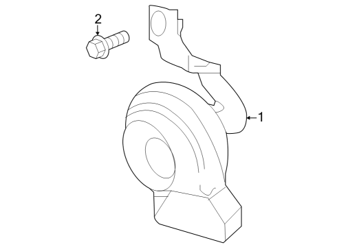 2023 Mercedes-Benz EQE 500 SUV Horn Diagram