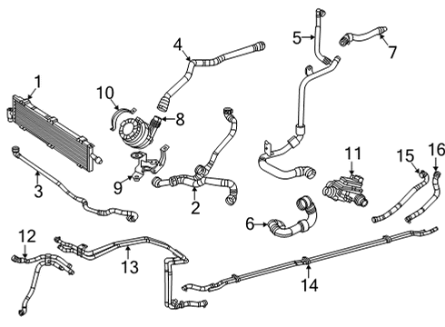 Cooling Pipe Diagram for 213-500-21-00