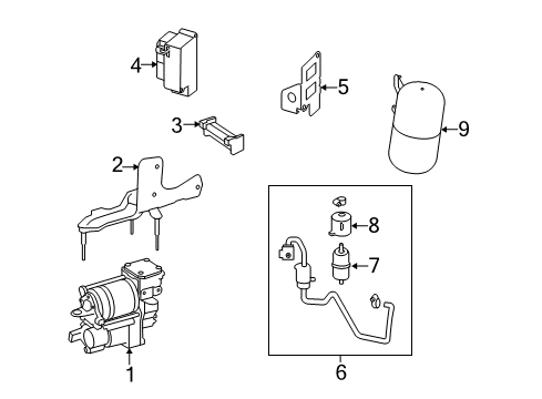 2011 Mercedes-Benz S550 Ride Control - Rear Diagram