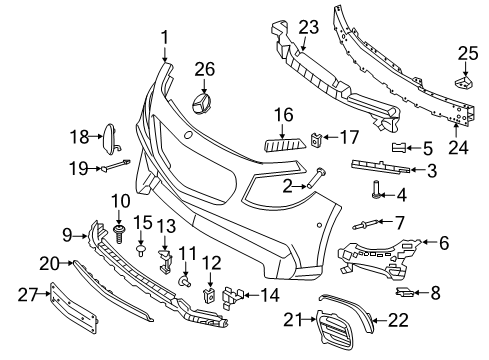 2020 Mercedes-Benz E63 AMG S Front Bumper