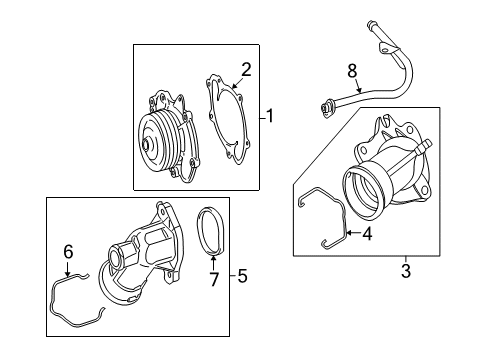 2007 Mercedes-Benz GL320 Water Pump Diagram