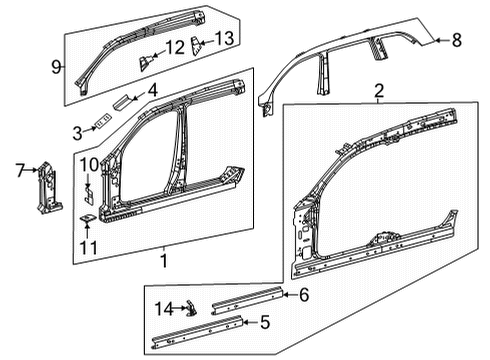 2022 Mercedes-Benz GLS450 Aperture Panel Diagram