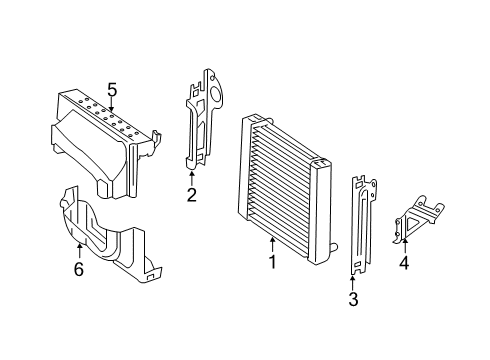 2018 Mercedes-Benz S65 AMG Radiator & Components Diagram 1