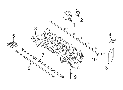 2021 Mercedes-Benz CLS53 AMG Electrical Components - Rear Bumper Diagram