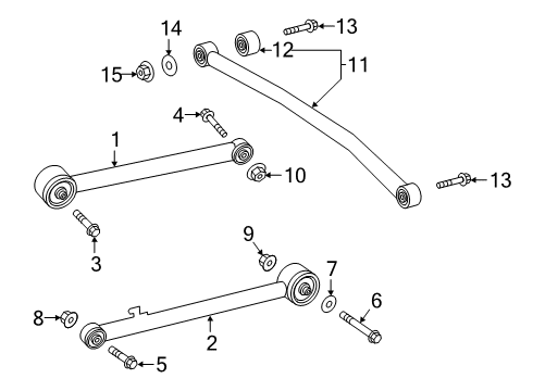 2023 Mercedes-Benz G550 Rear Suspension Diagram