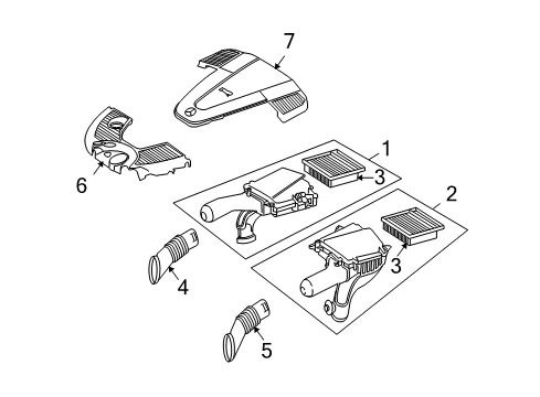 2013 Mercedes-Benz S600 Filters Diagram 1