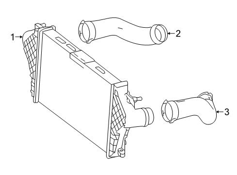 Intercooler Diagram for 099-500-29-00